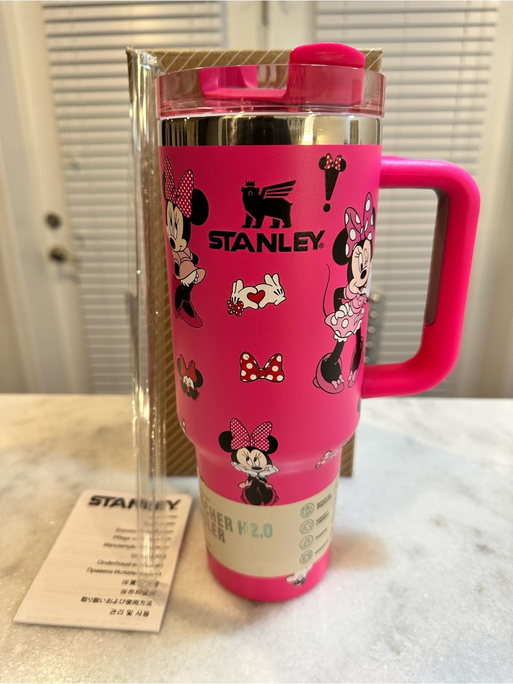 Stanley Disney Minnie Mouse Limited Edition Unique Pink Travel Tumbler, 40oz